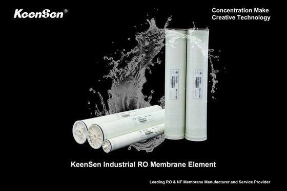 Meerwasserentsalzung SW-8040HF Meerwasser Umkehrosmose Membran Hohe Abstoßung 99,80% und großer Permeatfluss 9000GPD